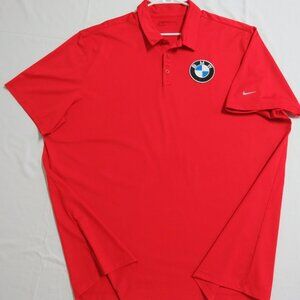 L-2XL BMW Red Nike Dri-Fit Men's db #D05 Golf Polo Shirt